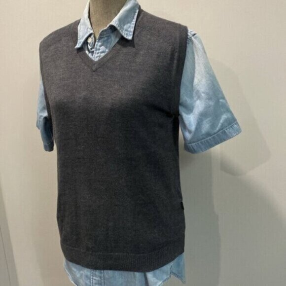 Mexx Gray Fitted sweater Vest - Picture 2 of 16